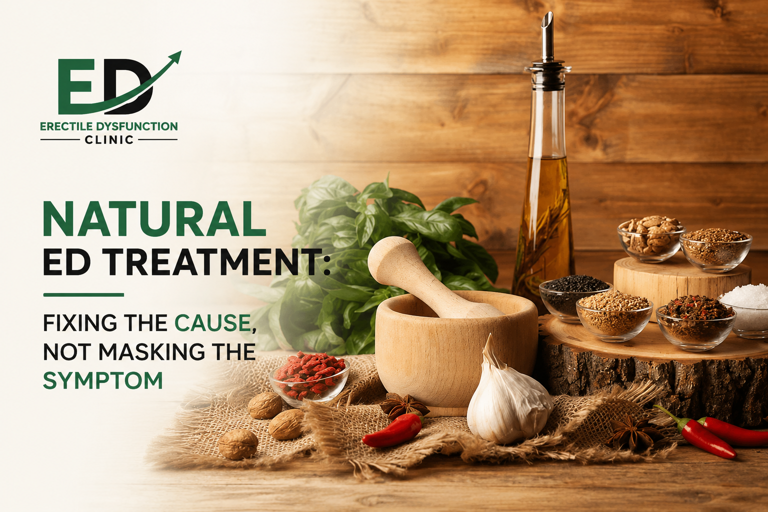 Natural erectile dysfunction treatment: fixing the cause, not masking the symptom