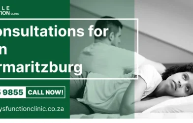 Erectile dysfunction consultations for men in Pietermaritzburg and the KwaZulu-Natal Midlands, remotely or via the N3 to the Sandton clinic
